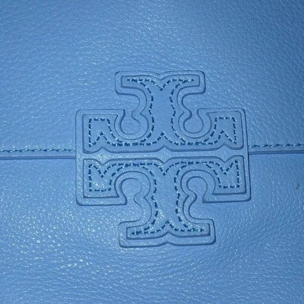 Tory Burch Thea Blue Dusk Leather Hobo Shoulder Bag - Picture 5 of 5